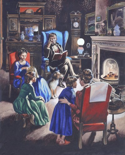 Kasvaminen kautta aikojen: Poor Little Rich Girls of Britain (guassi paperille). tekijältä Ron Embleton