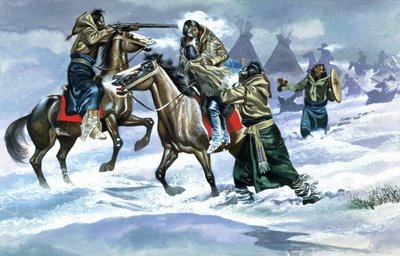 Intiaanit lumessa tekijältä Ron Embleton
