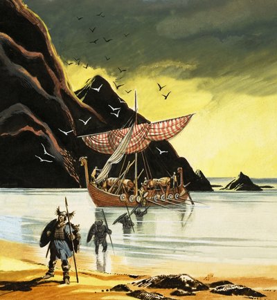 Leif Ericsson saavuttaa uuden maailman tekijältä Ron Embleton