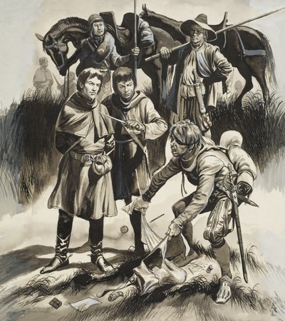 Paperirahaa (guassi paperille) tekijältä Ron Embleton
