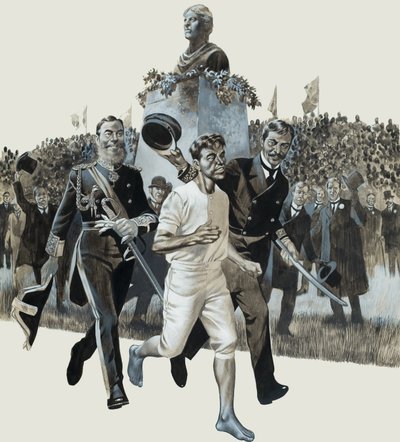 Spiridon Louis (guassi paperille) tekijältä Ron Embleton