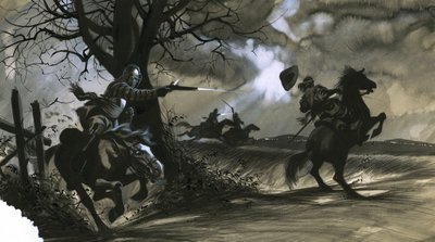 Englantia hallitseva maanviljelijä, Kuolema ja kunnia nummella tekijältä Ron Embleton