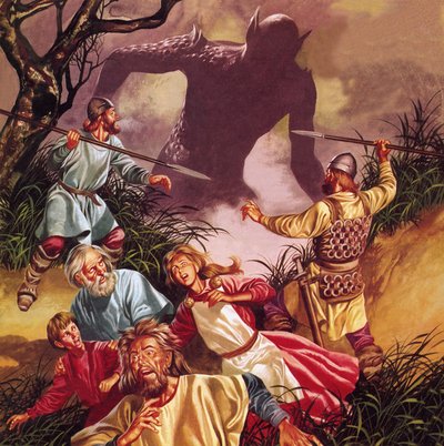 Beowulfin legenda: Grendel -- kauhu suolta tekijältä Ron Embleton