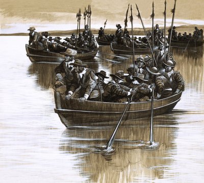 Skotit ja irlantilaiset uhmaavat Cromwellia tekijältä Ron Embleton