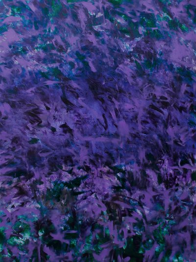 Elävät violetit siveltimenvedot tekijältä Ron Halfant
