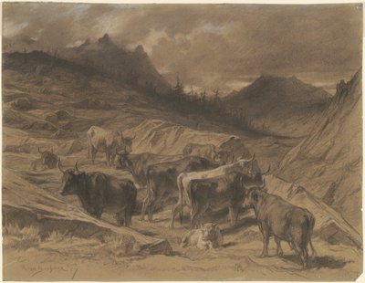 Nautakarja Auvergnessa tekijältä Rosa Bonheur
