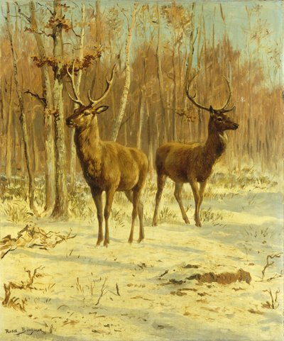 Kaksi polttaria raivaamalla talvella tekijältä Rosa Bonheur