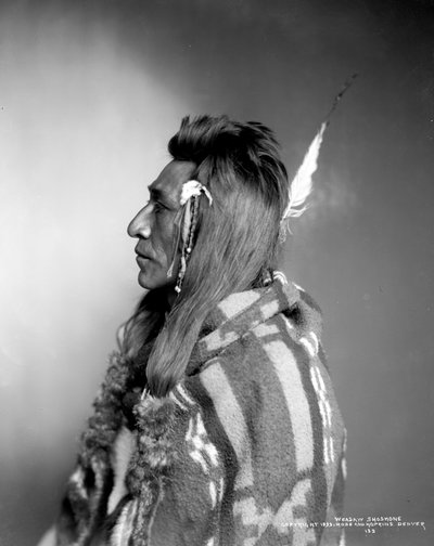 Weasaw Shoshone, n. 1899 tekijältä Rose and Hopkins Studio