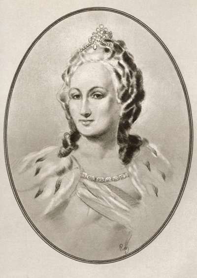 Katariina II, elokuvasta Living Biographies of Famous Rulers. tekijältä Ross Gordon