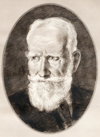 George Bernard Shaw, elokuvasta Living Biographies of Famous Men. tekijältä Ross Gordon