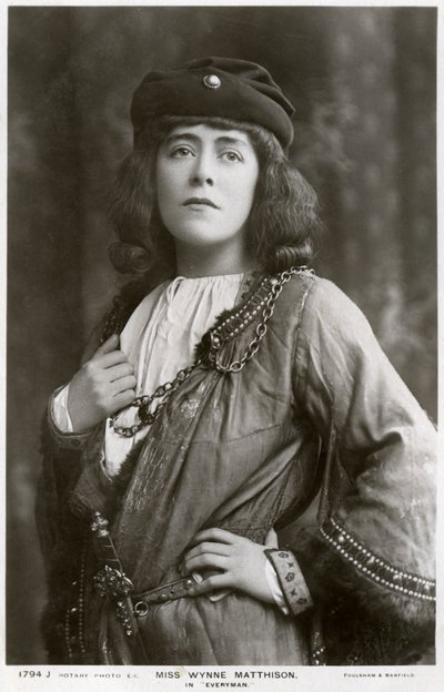 Edith Wynne Matthison, brittiläinen näyttelijä, 1907. tekijältä Rotary Photo