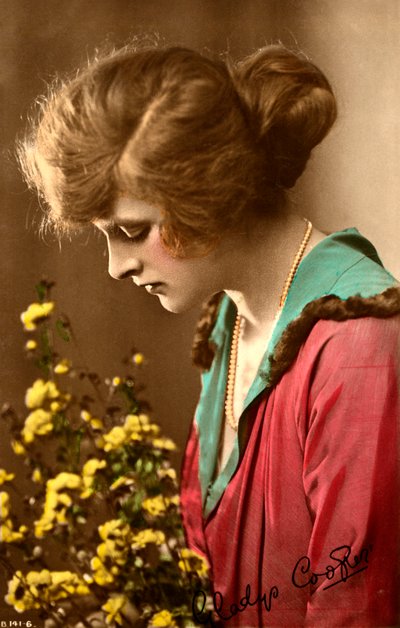 Gladys Cooper 1888-1971, englantilainen näyttelijä, 1900-luvun alku. tekijältä Rotary Photo