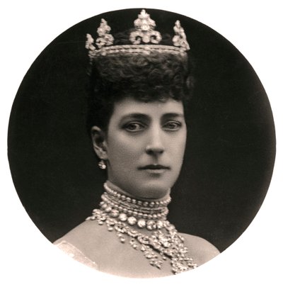 Kuningatar Alexandra 1844-1925, kuningas Edward VII:n kuningatar puoliso 1800-luvun lopulla. tekijältä Rotary Photo