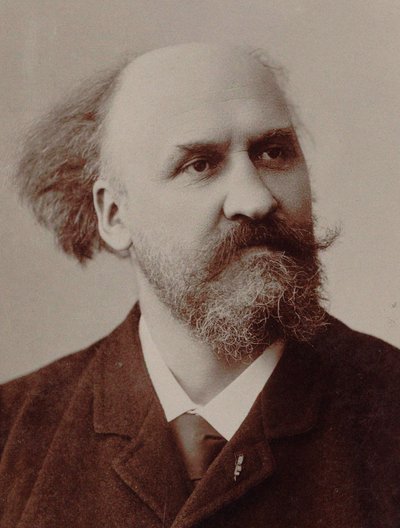 Säveltäjä Charles Lenepveun muotokuva 1840-1910, 1891. tekijältä Rouen . Photo studio J. Fontaine