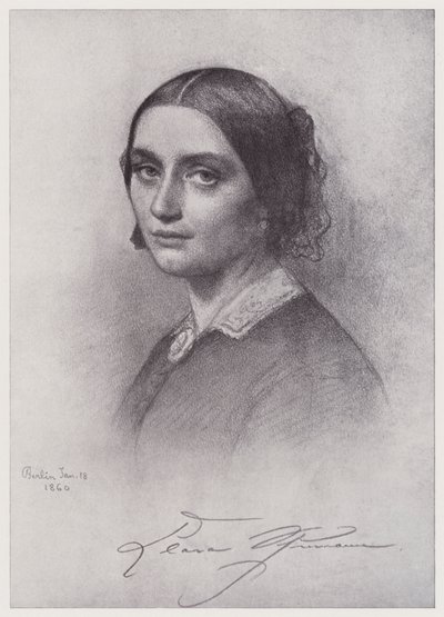 Clara Schumann (litho) tekijältä Rudolf Lehmann
