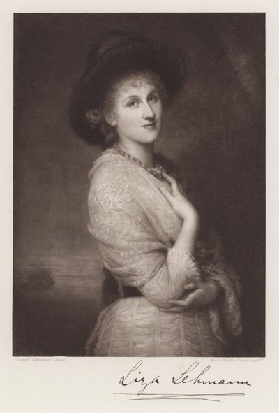 Liza Lehmann (litho) tekijältä Rudolf Lehmann