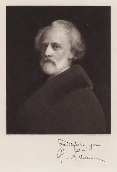 Rudolf Lehmann, omakuva (litho) tekijältä Rudolf Lehmann