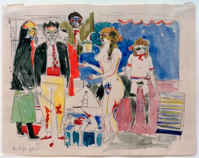 Sadistinen kohtaus tekijältä Rudolf Schlichter