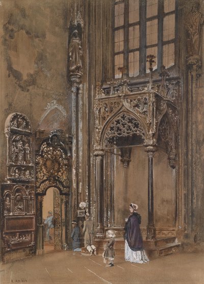 Im Inneren von St. Stephan Wienissä tekijältä Rudolf von Alt