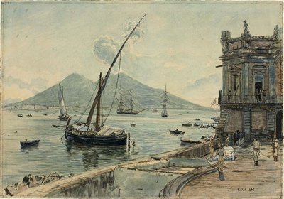 Napoli Vesuviuksen kanssa tekijältä Rudolf von Alt