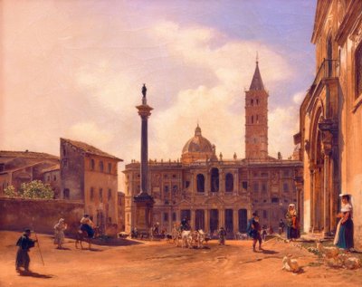 Piazza di S. Maria Maggiore Roomassa tekijältä Rudolf von Alt