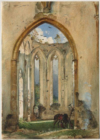 Kirkon raunio tekijältä Rudolf von Alt