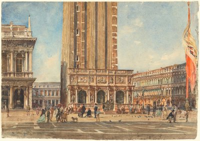 Piazza San Marco tekijältä Rudolf von Alt