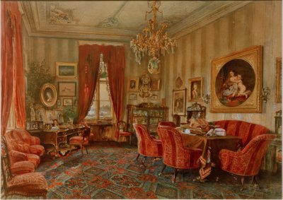 Makart-kauden wieniläinen salonki tekijältä Rudolf von Alt