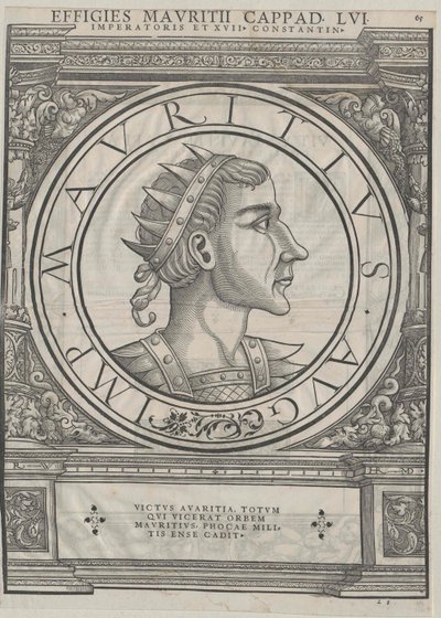 Itä-Rooman keisari Maurice (painettu) tekijältä Rudolph Wyssenbach