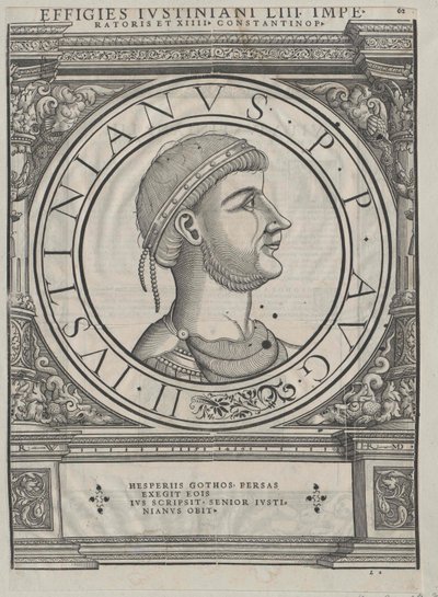 Bysantin keisari Justinianus I (tulosta) tekijältä Rudolph Wyssenbach