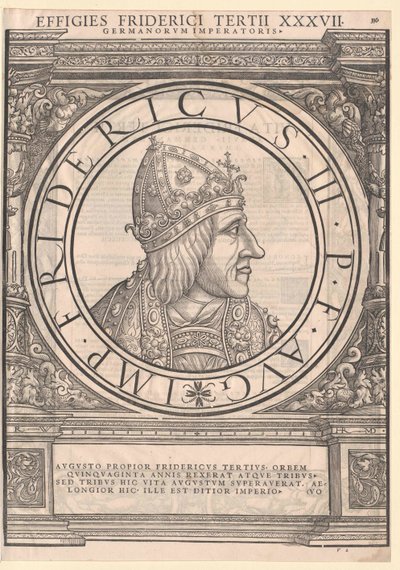 Pyhän Rooman keisari Frederic III (painettu) tekijältä Rudolph Wyssenbach