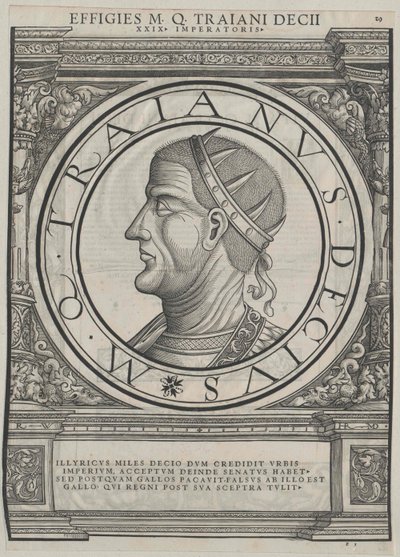 Rooman keisari Decius (painettu) tekijältä Rudolph Wyssenbach