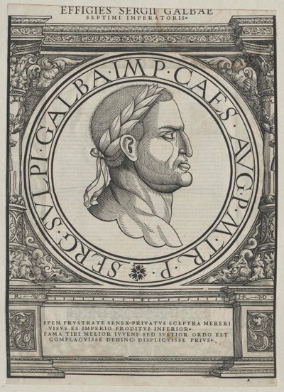 Rooman keisari Galba (painettu) tekijältä Rudolph Wyssenbach