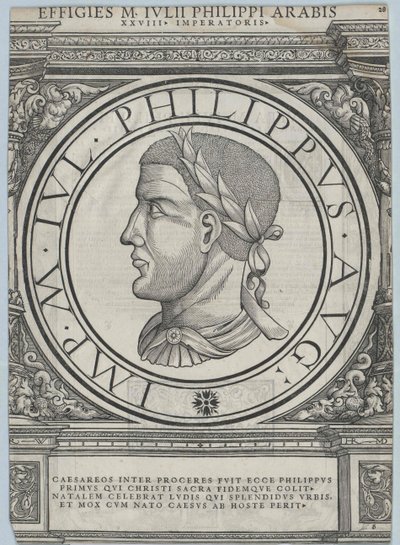 Rooman keisari Filippus Arabialainen (painettu) tekijältä Rudolph Wyssenbach