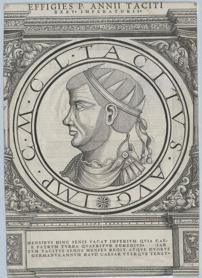 Rooman keisari Tacitus (painettu) tekijältä Rudolph Wyssenbach