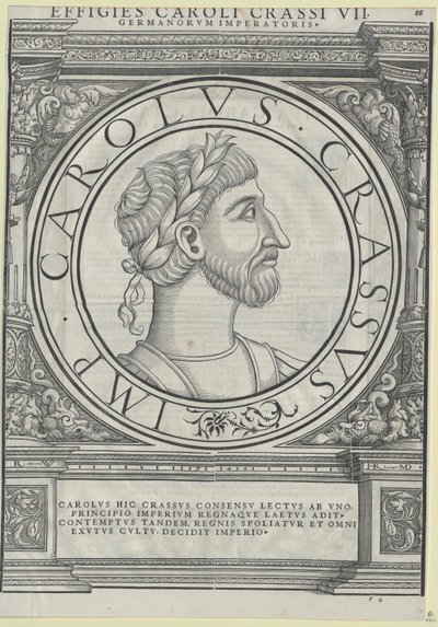 Paksuuden keisari Kaarle III (tuloste) tekijältä Rudolph Wyssenbach