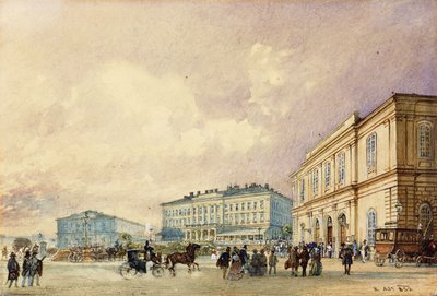 Eteläinen asema, Wien; Eteläinen asema, Wien, 1852 tekijältä Rudolf von Alt