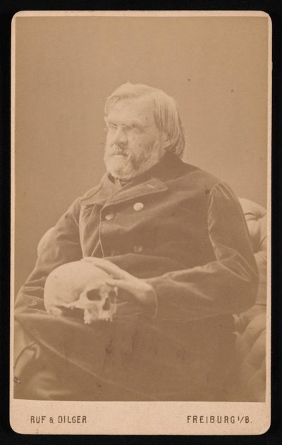 Alexander Eckerin muotokuva 1816-1887, noin 1870-luku. tekijältä Ruf and Dilger