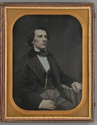 Nimetön istuvan miehen muotokuva, 1855. tekijältä Rufus Anson