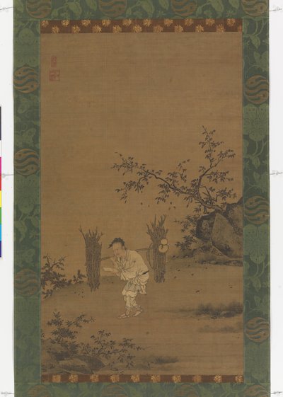 Zhu Maichen, n. 1450 (muste ja väri silkillä) tekijältä Rui Shi