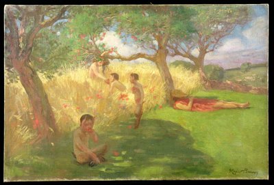 Satyrs (öljy kankaalle) tekijältä Rupert Charles Wolston Bunny