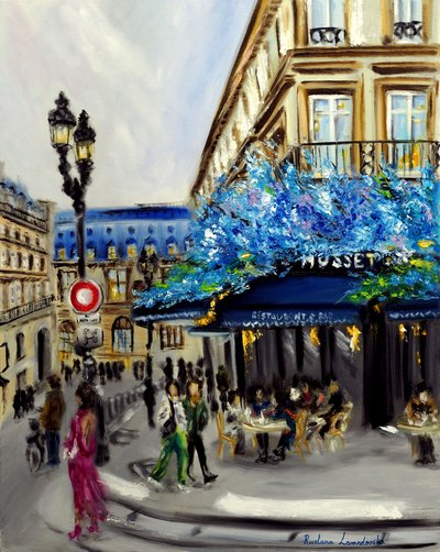 Le Musset Paris, 2022 (öljy kankaalle) tekijältä Ruslana Levandovska