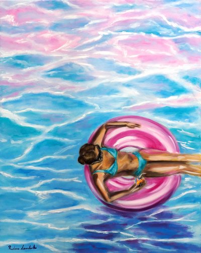 Auringon suutelemat unelmat, 2025 (öljy kankaalle) tekijältä Ruslana Levandovska