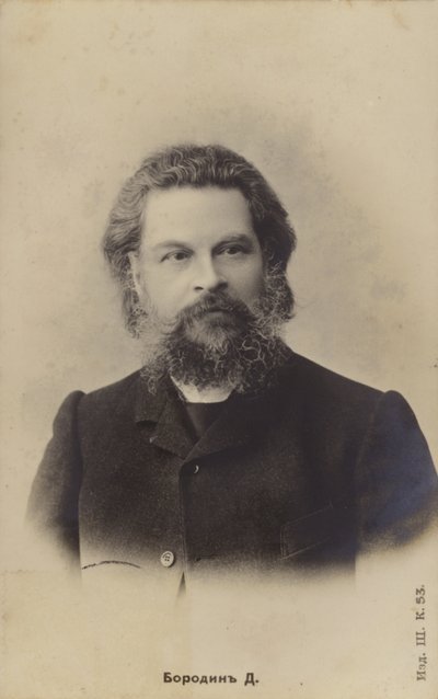 Alexander Porfiryevich Borodin, venäläinen säveltäjä (1833-1887) tekijältä Russian Photographer