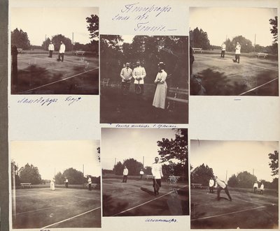 Venäjän keisarillinen perhe, sivu valokuva-albumista, n. 1897-1899 (b/w kuva) (katso myös 487673-80) tekijältä Russian Photographer