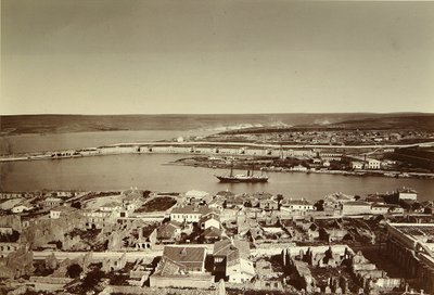 Etelälahti ja Cape Paul Sevastopolissa (Sebastopol). Albumiinivalokuva, 1850-luvun loppu. Aineellisen kulttuurin historian instituutti, Pietari tekijältä Russian Photographer