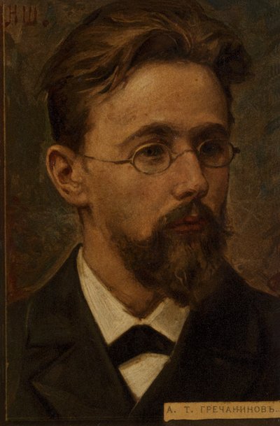 Alexander Gretchaninoff, venäläinen romanttinen säveltäjä (1864-1956) tekijältä Russian School