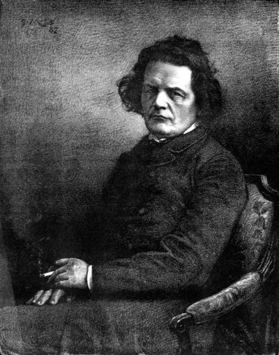 Anton Rubinstein, 1800-luku (piirustus) tekijältä Russian School