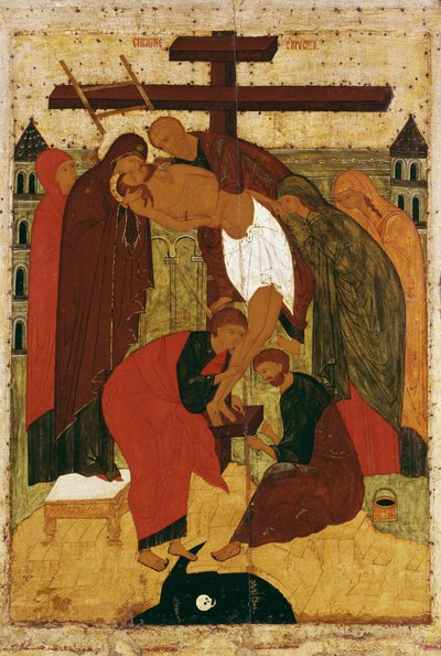 Laskeutuminen ristiltä, 1475-1499 tekijältä Russian School