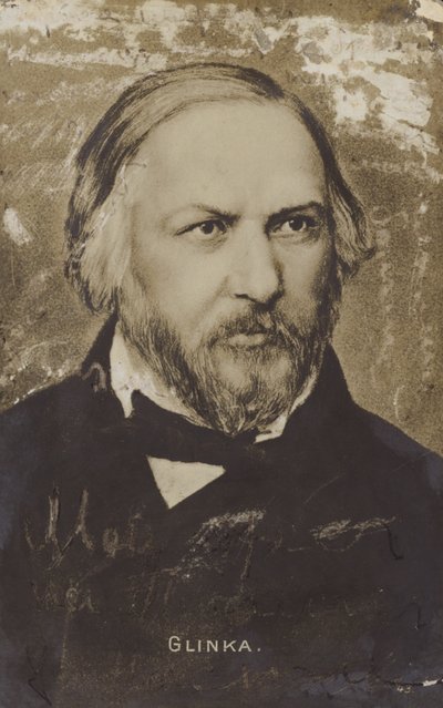 Mihail Ivanovitš Glinka, venäläinen säveltäjä (1804-1857) tekijältä Russian School